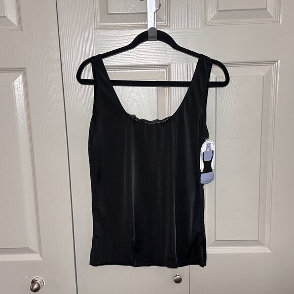 Heavenly Secrets Shapewear Womens Black Spandex Tank Lace Style 6812 Size 4x - Picture 4 of 11